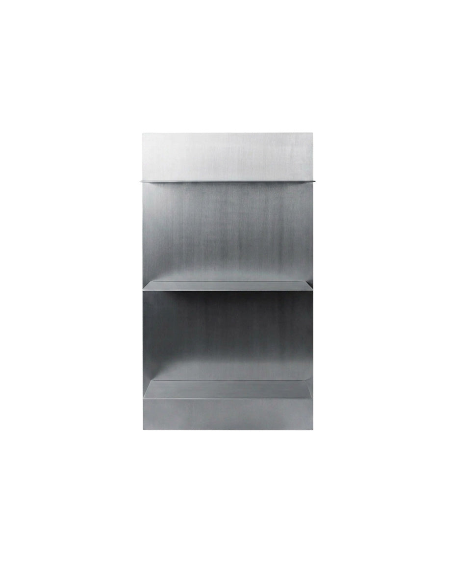 SteelHaus Plate Shelf, aluminium – wall-mounted folded metal shelf