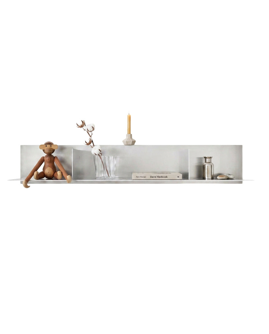 SteelHaus Partition Shelf – styled in interior