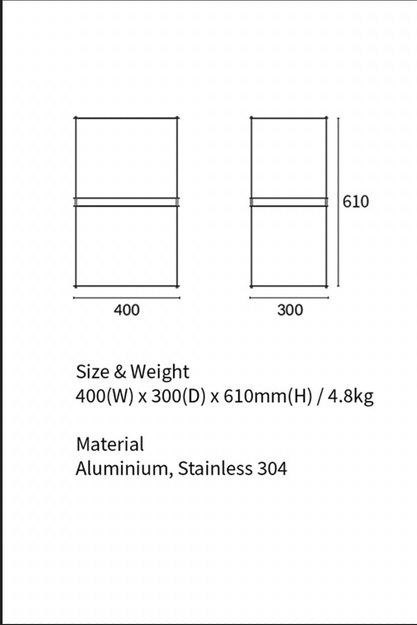 Modular steel  Shelf x2