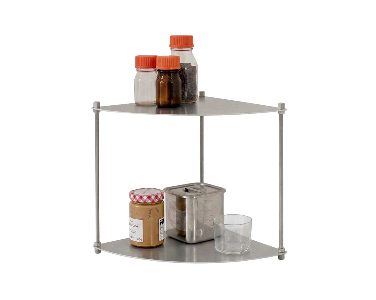 SteelHaus Corner Module Shelf, 1 module – space-saving corner steel shelving