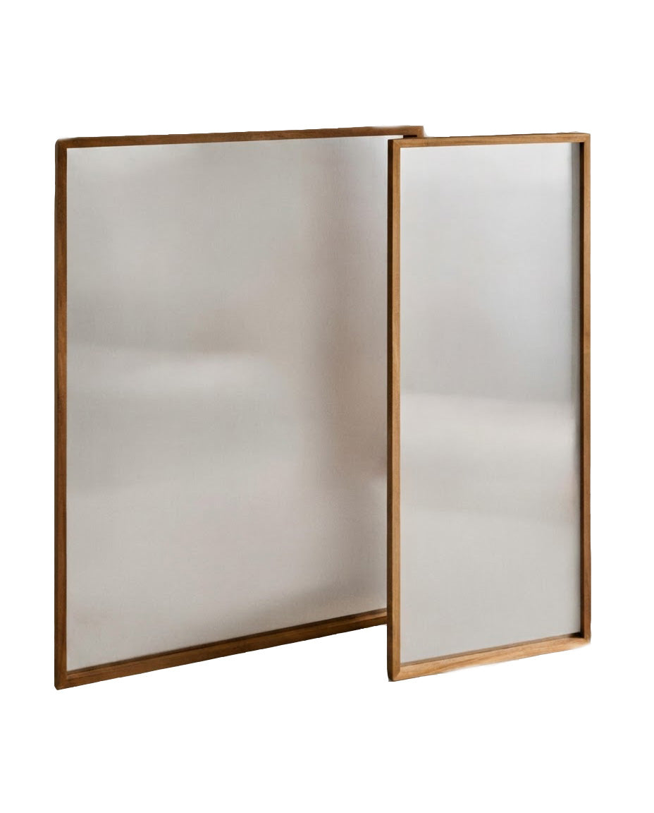 SteelHaus Magnetic Moodboard with Teak Frame – styled in interior