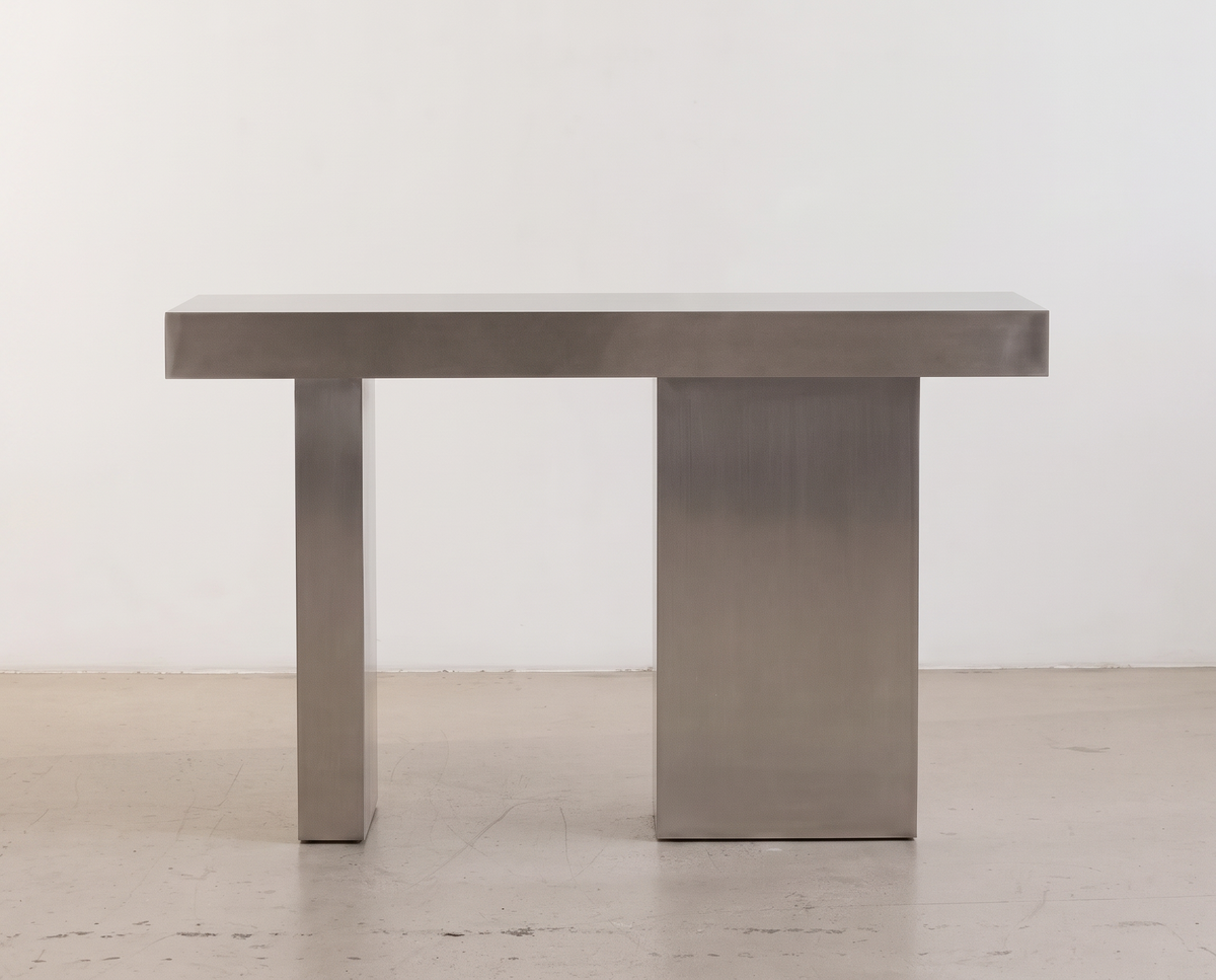 Slab Stainless Steel Console