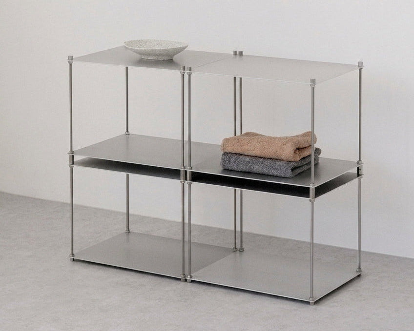 SteelHaus Modular Steel Shelf, 4 module – lifestyle view
