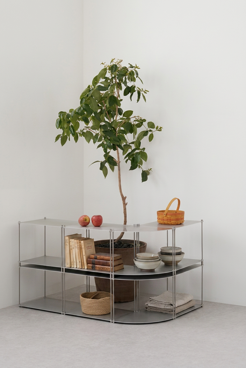 Modular Shelf with curve