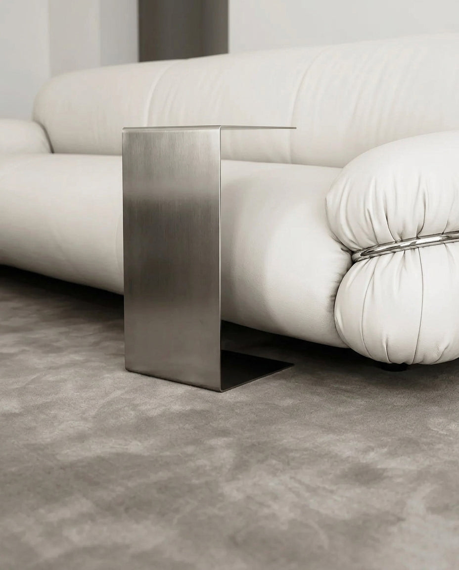 Monolith steel Side table