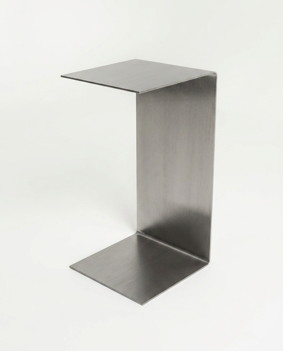 Monolith steel Side table