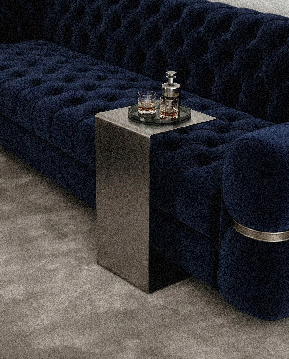 SteelHaus Monolith Side Table – detail view