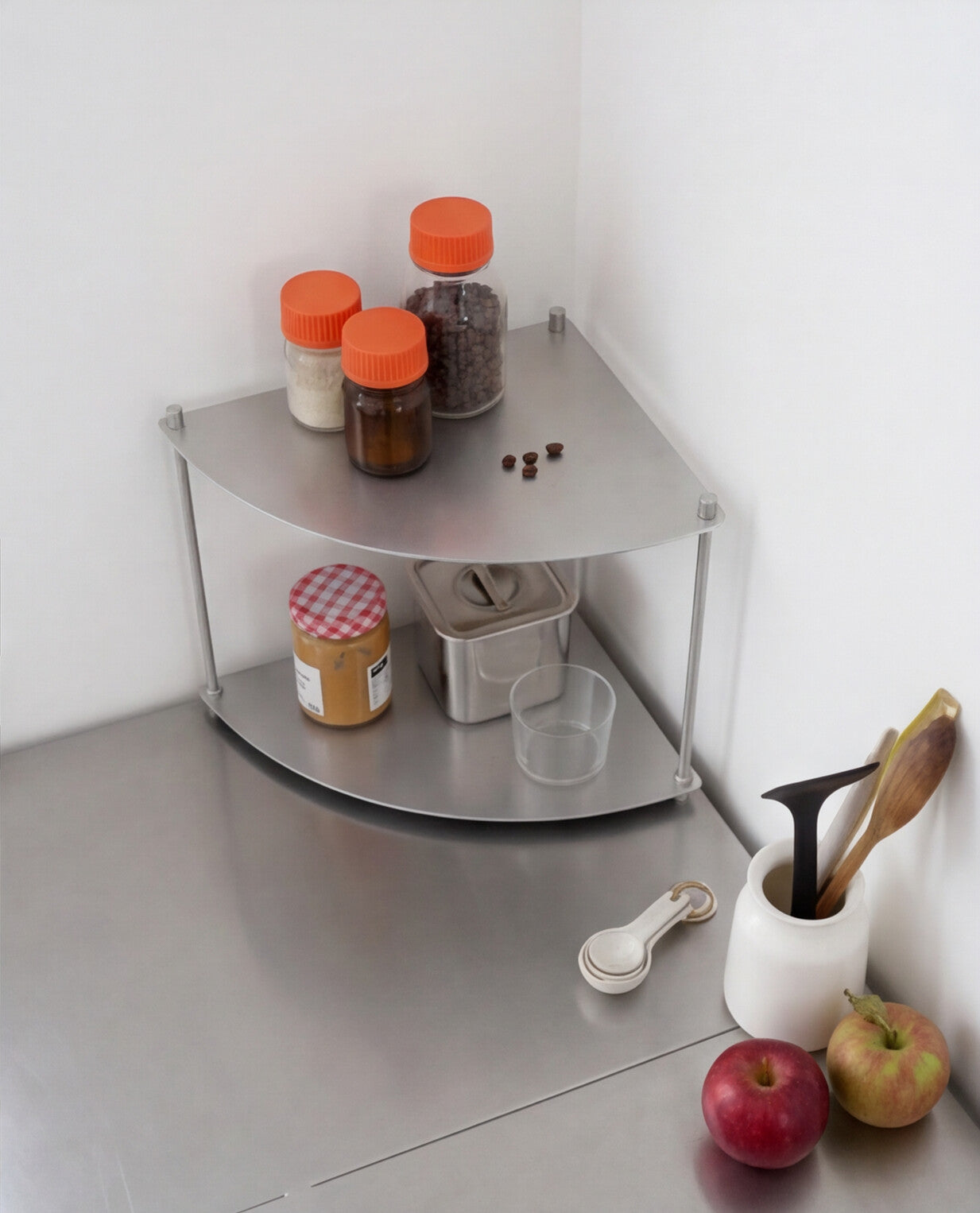 SteelHaus Corner Module Shelf, 1 module – styled in interior