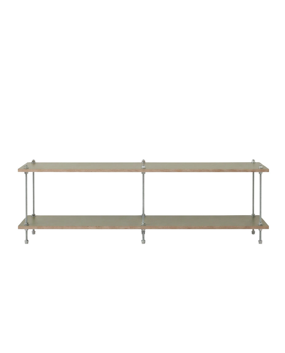 SteelHaus Modular Wood Shelf, 1 module – solid wood modular shelving