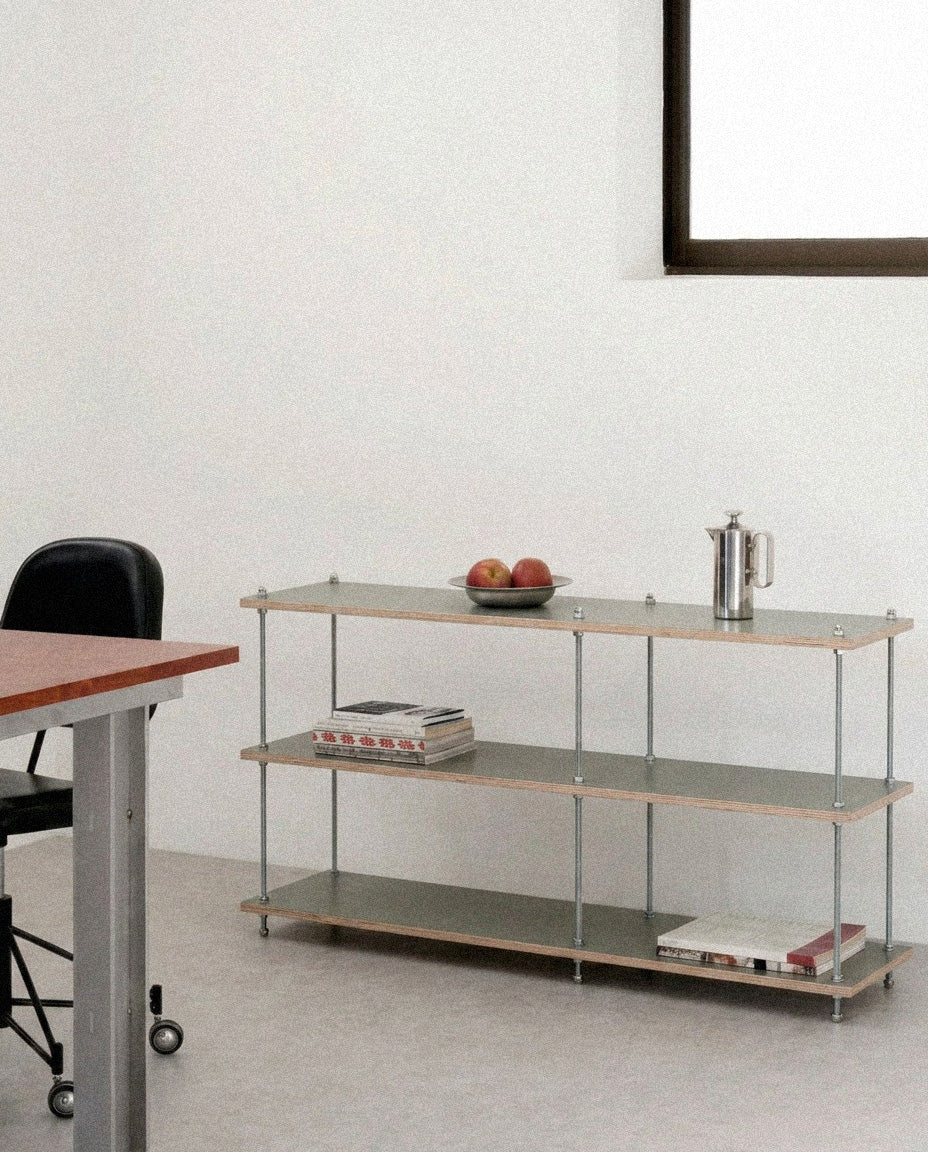 SteelHaus Modular Wood Shelf, 2 module – lifestyle view