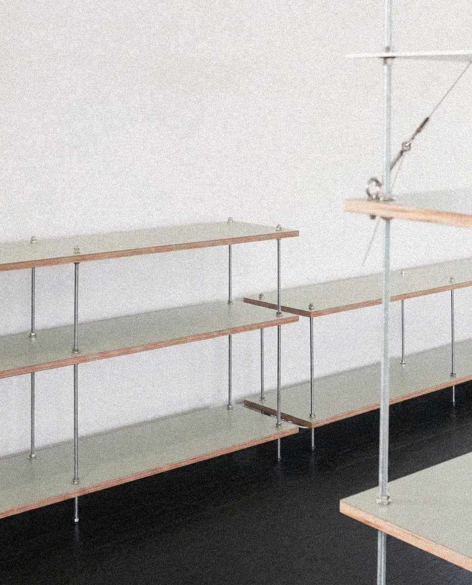 SteelHaus Modular Wood Shelf, 1 module – detail view