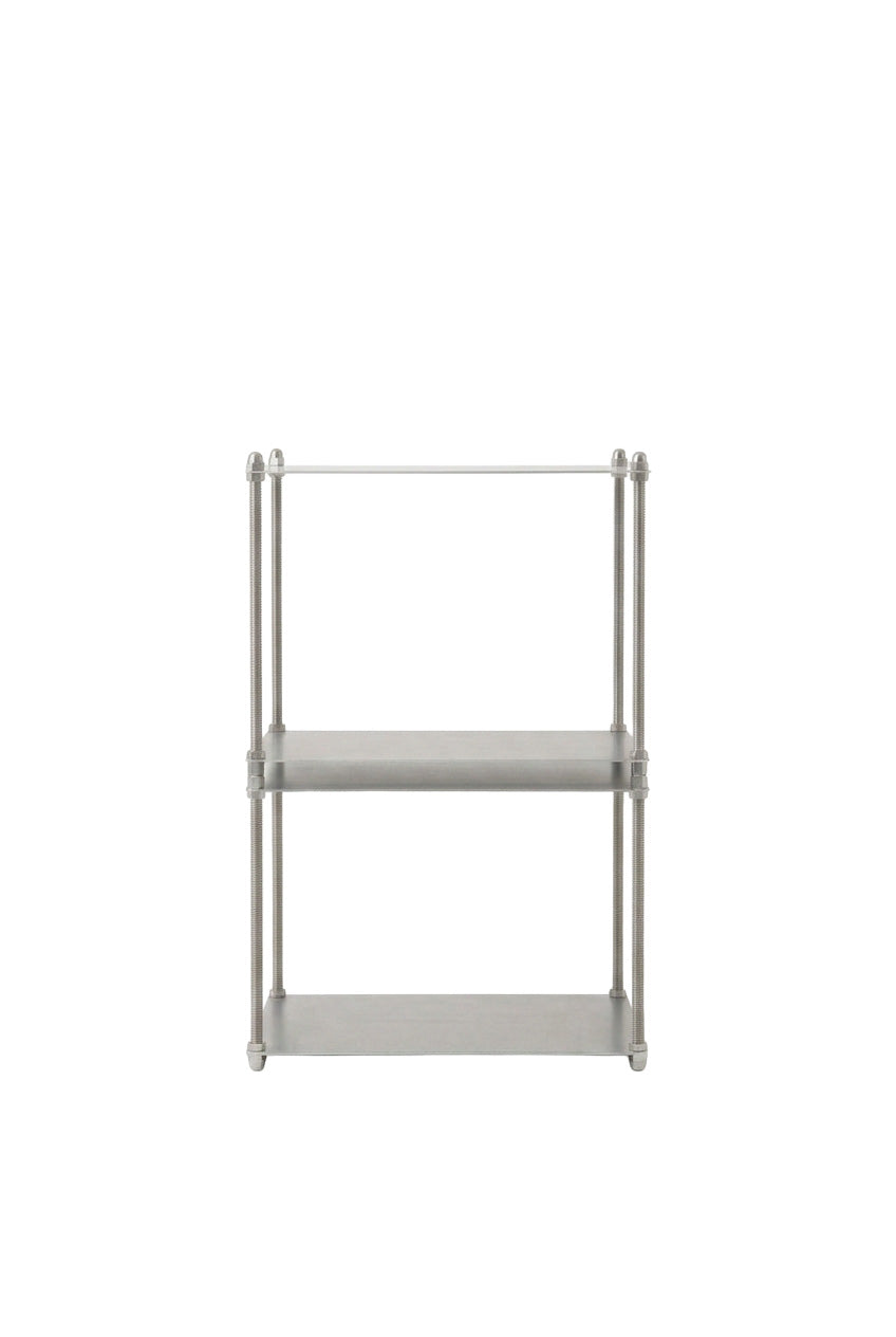 SteelHaus Modular Steel Shelf, 2 module – angled view