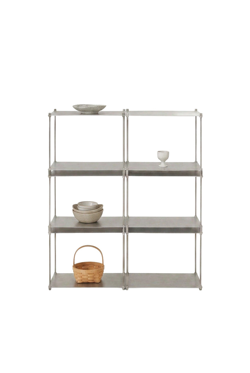 SteelHaus Modular Steel Shelf, 6 module – industrial shelving unit