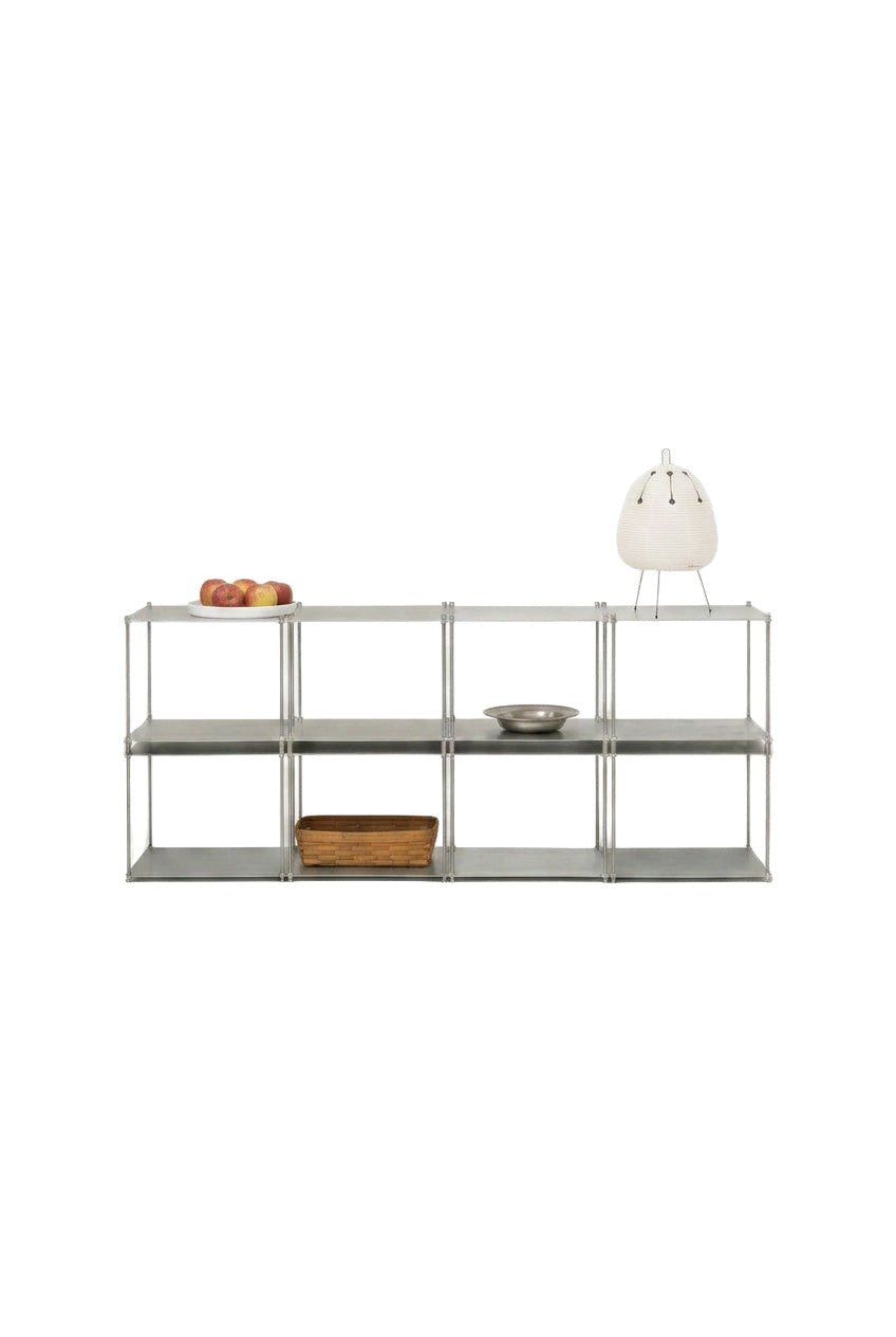 SteelHaus Modular Steel Shelf, 8 module – industrial shelving unit