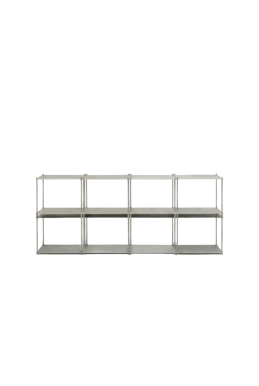 SteelHaus Modular Steel Shelf, 8 module – angled view